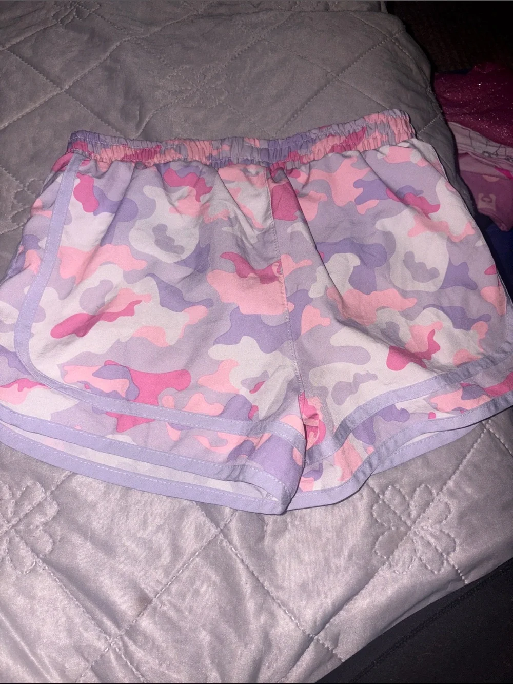 Girls Sz M Champion Camo Athletic Shorts